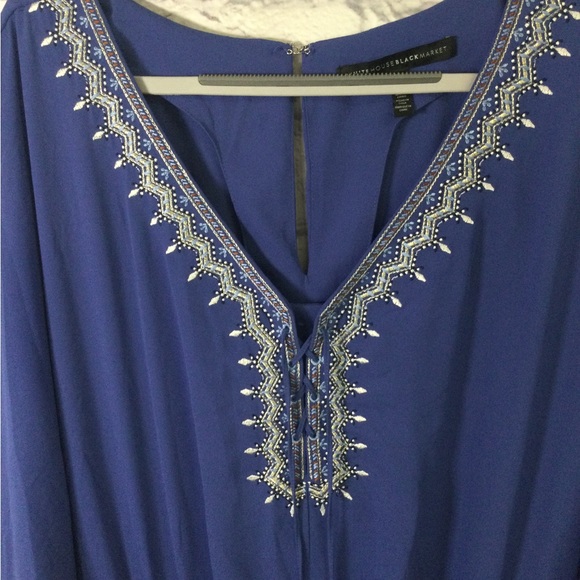 Kimono Sleeve Embroidered Romper Size 10 Worn Two Times. Out of stock @ website - Picture 5 of 11